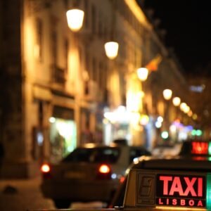 taxi, portugal, lisbon, downtown, street, nightlife, night, lights, taxi, taxi, taxi, taxi, taxi